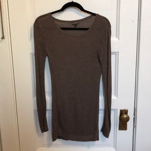 Express Netted Tunic Sweater